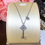 Zircon Decorative Necklace 925 Sterling Silver Pendant