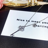 Zircon Decorative Necklace 925 Sterling Silver Pendant
