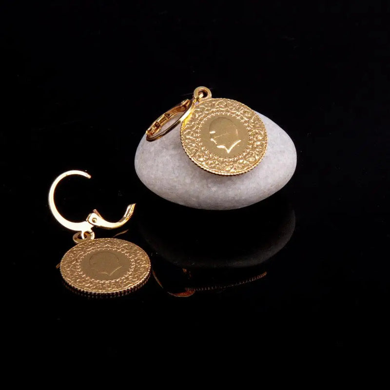 Quarter Plated Earrings