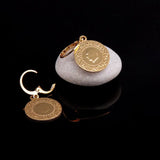Quarter Plated Earrings