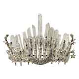 Quartz Crystal Crown Head Accessory Head Hoop Crescent Decorated Headpiece