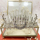 Quartz Crystal Crown Head Accessory Head Hoop Crescent Decorated Headpiece