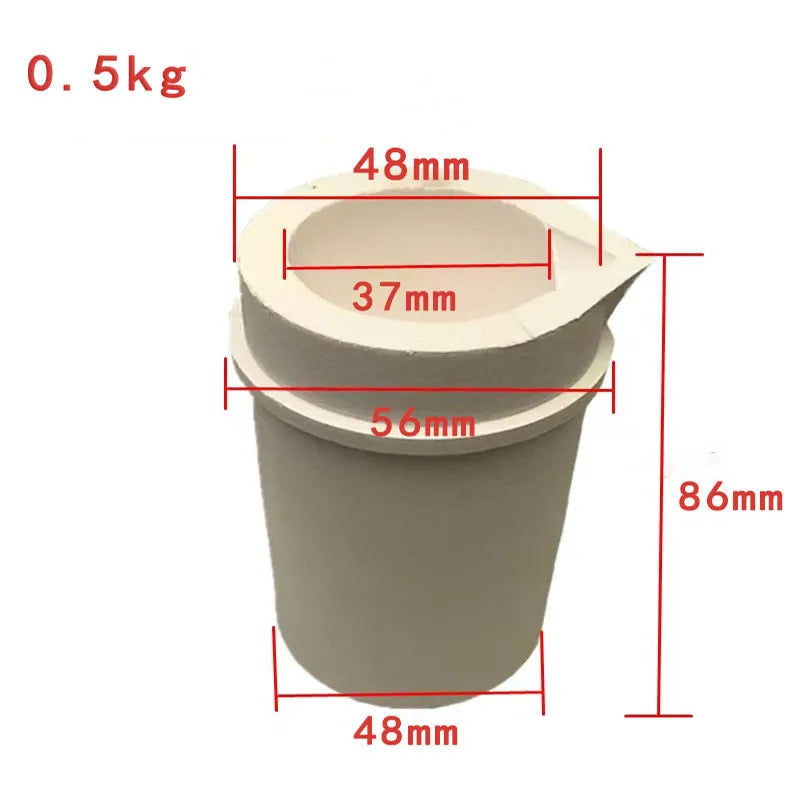 Quartz Melting Crucible Cup Furnace Melting Casting Refining Silver Copper