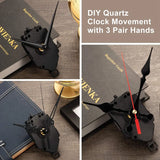 DIY Quartz Pendulum Clock Movement Kit w/ 3 Pairs Hands