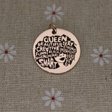 Queen Sexy Creative Strong Funny Charm Stainless Steel Pendant