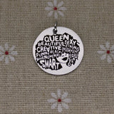Queen Sexy Creative Strong Funny Charm Stainless Steel Pendant