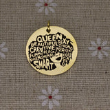Queen Sexy Creative Strong Funny Charm Stainless Steel Pendant