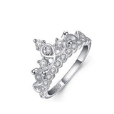 925 Sterling Silver Queen Crown Ring for Women