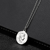 Queen Elizabeth Portrait Coin Pendant Necklace for Women