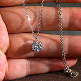 Queen Heart Silver Chocker Necklace Lab Diamond Wedding Pendant