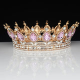 Queen King Tiaras Crowns Bride Pageant Prom Headpiece Women Hair Ornaments