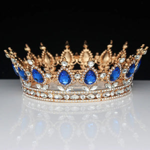 Queen King Tiaras Crowns Bride Pageant Prom Headpiece Women Hair Ornaments