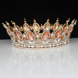 Queen King Tiaras Crowns Bride Pageant Prom Headpiece Women Hair Ornaments