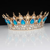 Queen King Tiaras Crowns Bride Pageant Prom Headpiece Women Hair Ornaments