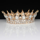 Queen King Tiaras Crowns Bride Pageant Prom Headpiece Women Hair Ornaments