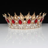 Queen King Tiaras Crowns Bride Pageant Prom Headpiece Women Hair Ornaments