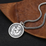 Queen Portrait 925 Silver Pendant Elizabeth Round Charm Pendants