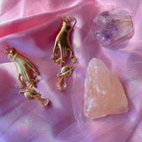 Queen of Swords Celestial Earrings - Dagger Earrings - Tarot Hand Earrings