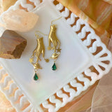 Queen of Swords Celestial Earrings - Dagger Earrings - Tarot Hand Earrings