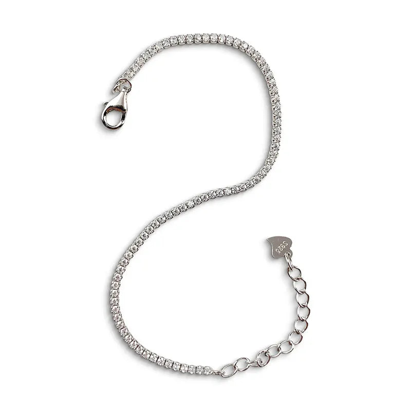 Queenme 925 Sterling Silver Bracelet for Women Fine Jewelry