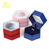 Hexagon Jewelry Storage Box Ring Earrings Pendant Necklace Box