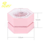 Hexagon Jewelry Storage Box Ring Earrings Pendant Necklace Box