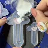 Heart Shape Shaker Silicone Molds Kit for DIY Keychain Necklace Pendant