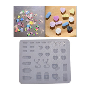 Quicksand Resin Art Mold Silicone Epoxy Resin Keychain Mold