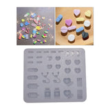 Quicksand Resin Art Mold Silicone Epoxy Resin Keychain Mold