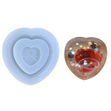 Quicksand Resin Shaker Silicone Love Heart Craft Keychain Decorations
