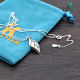925 Silver Foliage Pendants Necklace for Women