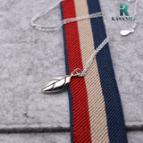 925 Silver Foliage Pendants Necklace for Women