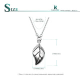 925 Silver Foliage Pendants Necklace for Women