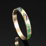R&X Promotions Enamel Bangle Stainless Steel Bracelet