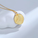 ZFSILVER S925 Sterling Silver Geometric Coin Necklace For Women