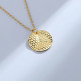ZFSILVER S925 Sterling Silver Geometric Coin Necklace For Women