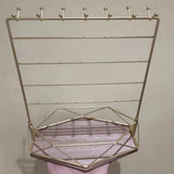 Metal Jewelry Organizer Stand with Tray for Necklace Bracelet