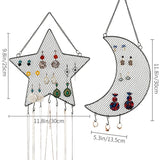 Earring Organizer Wall Mount Holder for Necklace Bracelet