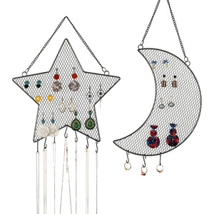 Earring Organizer Wall Mount Holder for Necklace Bracelet