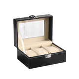 R2LE Watch Box Organizer PU Leather Large Watches Storage Holder