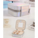 R2LE Waterproof Jewelry Box Ear Studs Lipstick Rings Storage