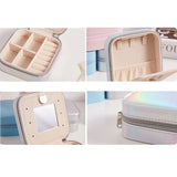 R2LE Waterproof Jewelry Box Ear Studs Lipstick Rings Storage