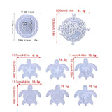 Turtle Wind Chime Pendant Drop Glue Mold DIY Decoration Silicone Mold