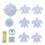 Turtle Wind Chime Pendant Drop Glue Mold DIY Decoration Silicone Mold