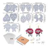 R3MC 117Pcs Resin Jewelry Molds - Dripping Blood Resin Earring Silicone Molds