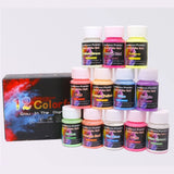 R3MC 12-Color Luminous Powder Glow Dark Pigment Resin Slime Nail Paint DIY Craft