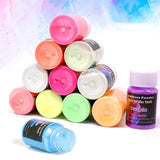 R3MC 12-Color Luminous Powder Glow Dark Pigment Resin Slime Nail Paint DIY Craft