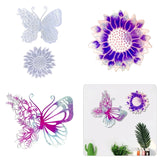 2 Pcs Sunflower Butterfly Wall Ornament Silicone Mold