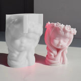 Concrete Flower Pot Mold Succulent Planter Desktop Ornaments Resin Mold