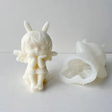 Baby Girl Candle Silicone Moulds DIY Angel Candle Epoxy Resin Mold